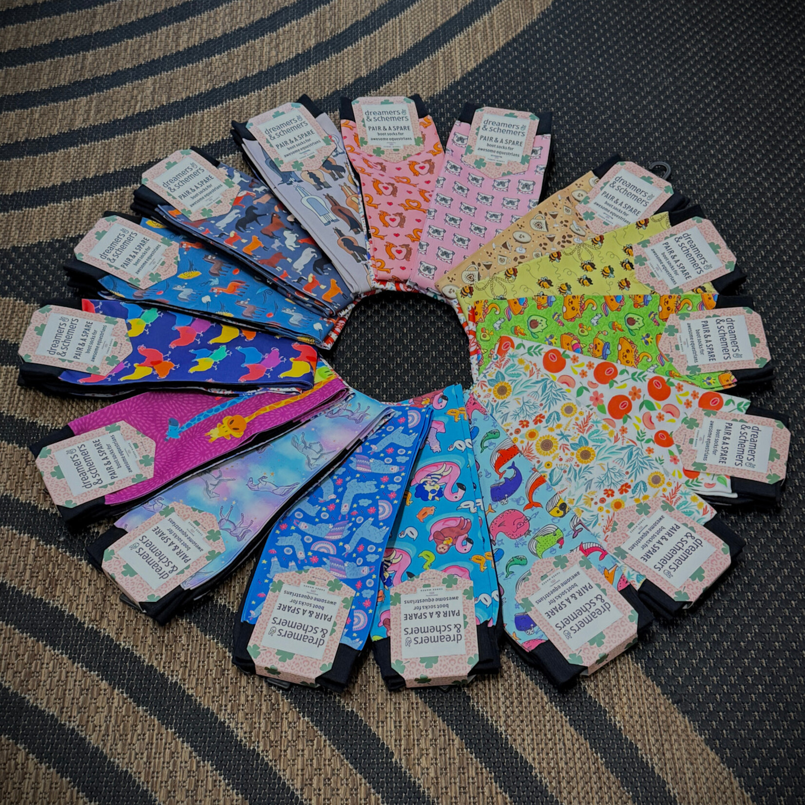 Dreamers and Schemers Boot Socks, Pair and a Spare