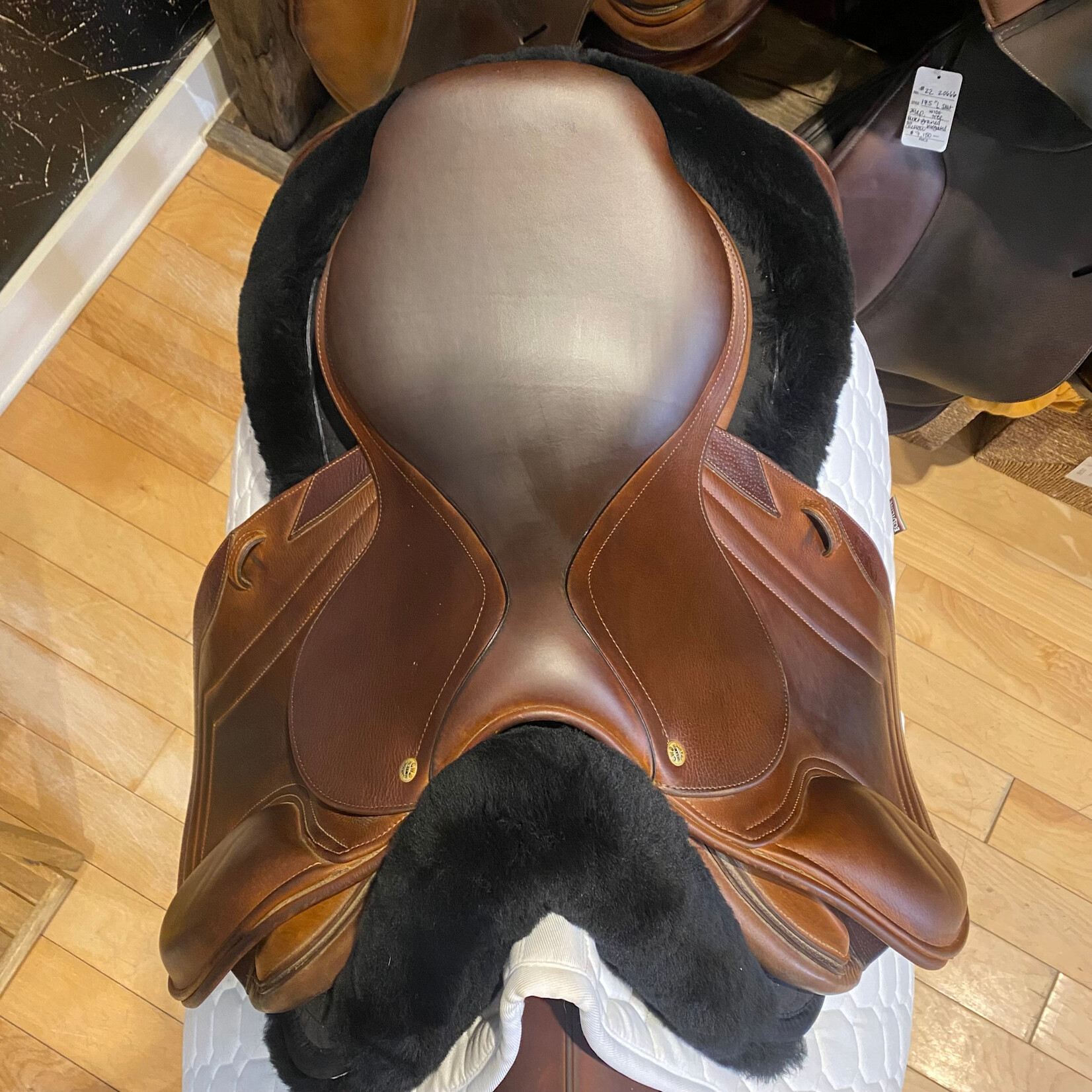 CWD #06 499 Consigned CWD SE01 Saddle 16.5" TC Seat (Flat) 1 Flap, PA (less fill), w/ CWD cover