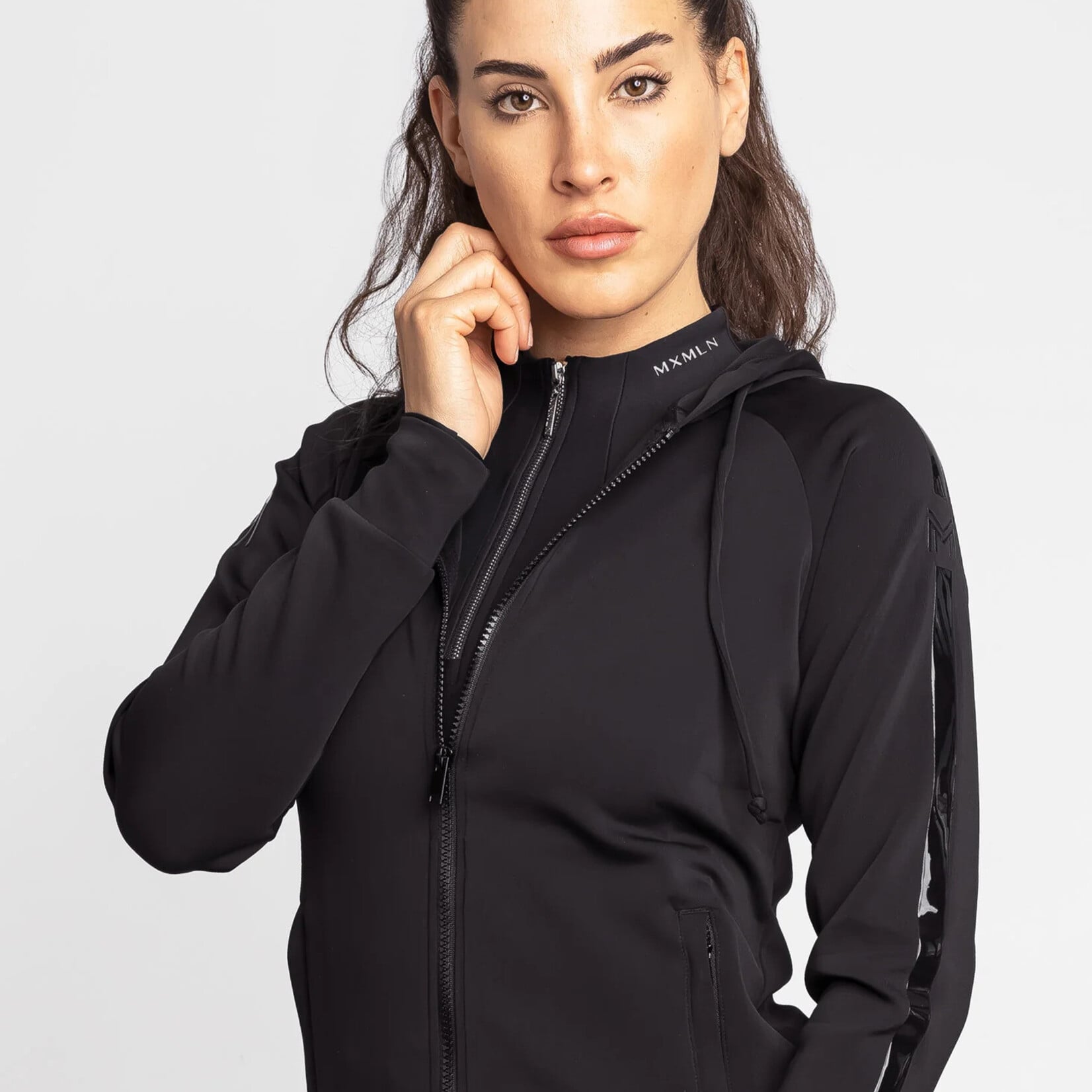 Maximilian Maximilian Reflective Zip Hoodie