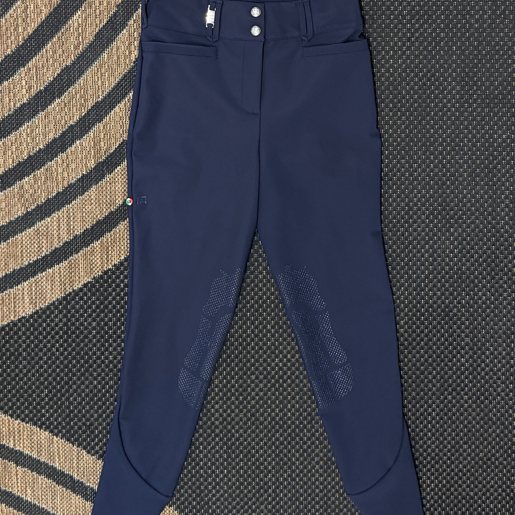 *SAMPLE* For Horses Rita Ultra Move Hight Waist and High Rise Knee Patch Breech Navy IT 42/US 26