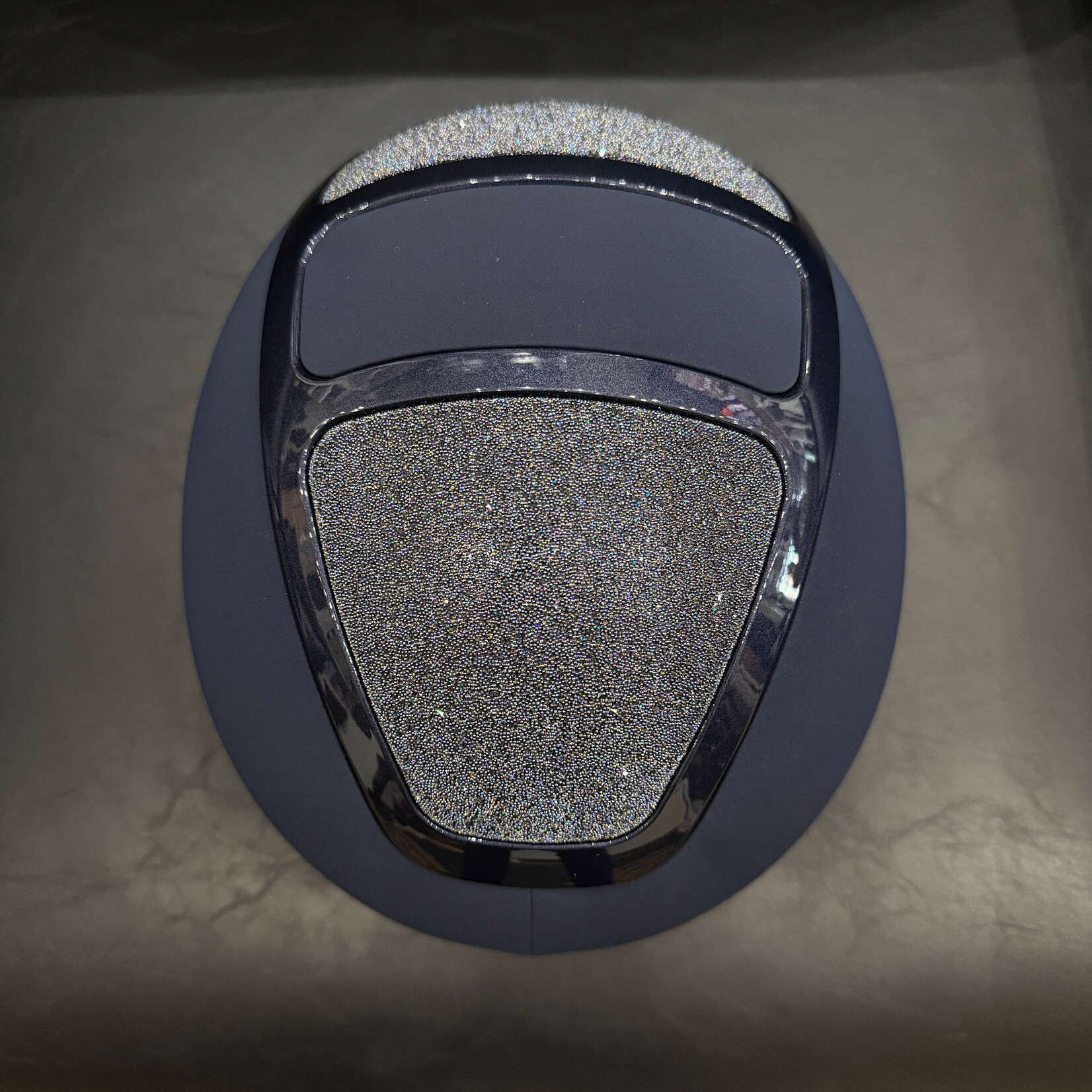 KASK Equestrian CUSTOM Kask WG11 Dogma Chrome Helmet w/ Swarovski Carpet- Sold as a kit with coordinating liner (sold separately)