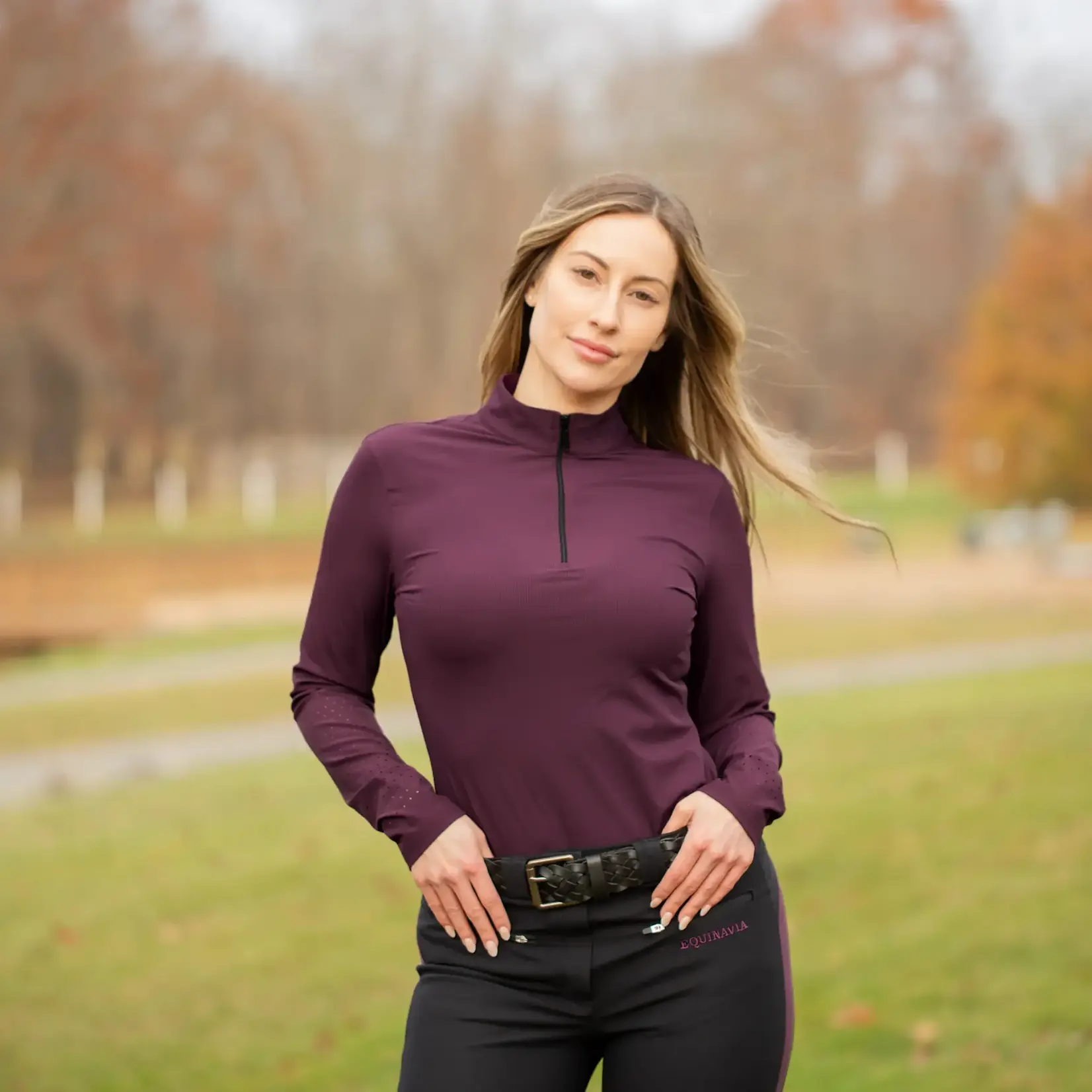 Equinavia E32009 Equinavia Alexandra Womens Ribbed Training Shirt