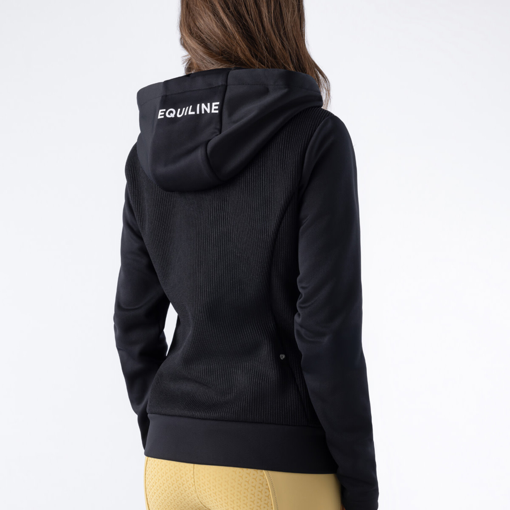 Equiline R09892 Equiline Eqelis Women's Ribbed and Softshell Hoodie Jacket