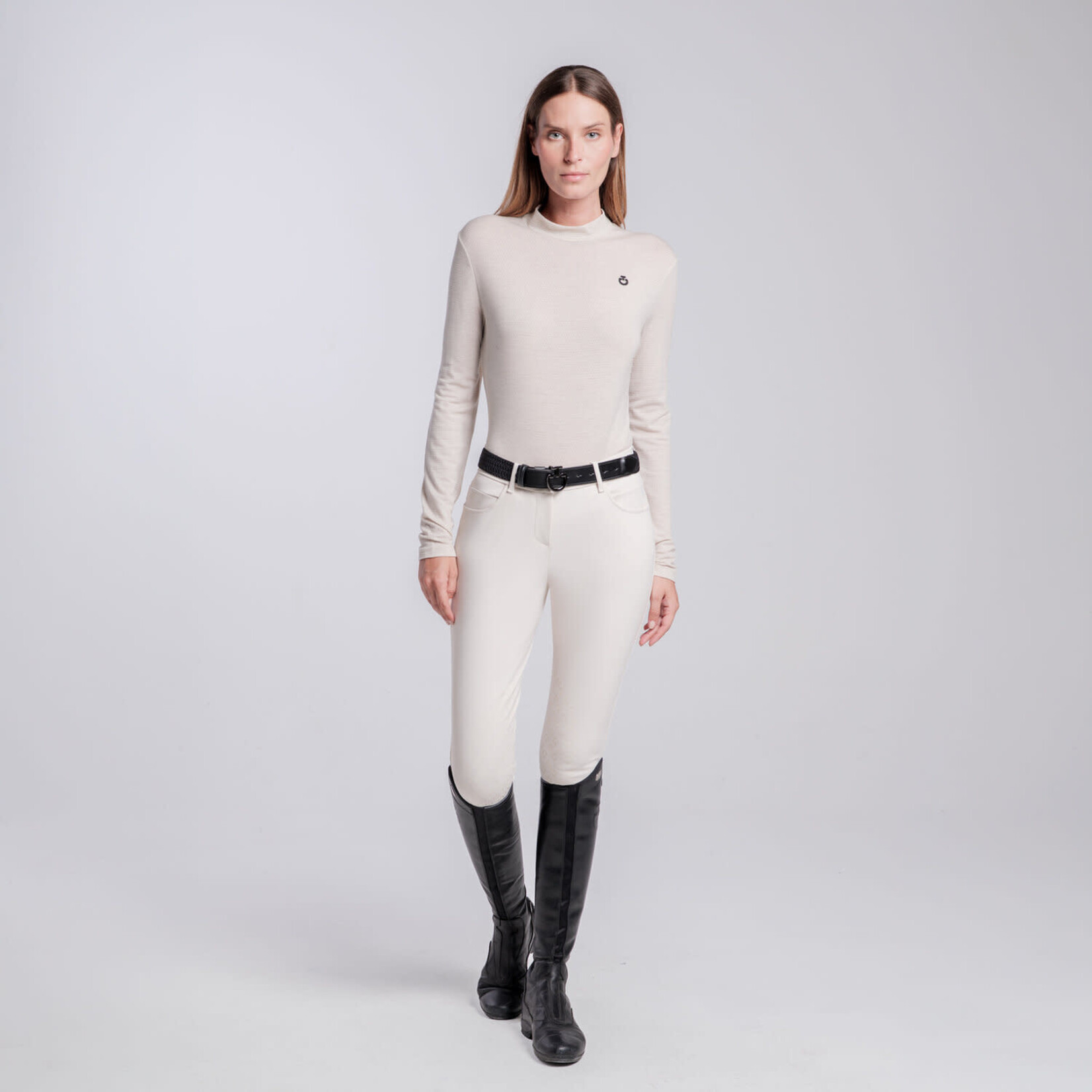 Cavalleria Toscana TSD089 Cavalleria Toscana Women's Long Sleeve Tech Wool L/S Performance Shirt