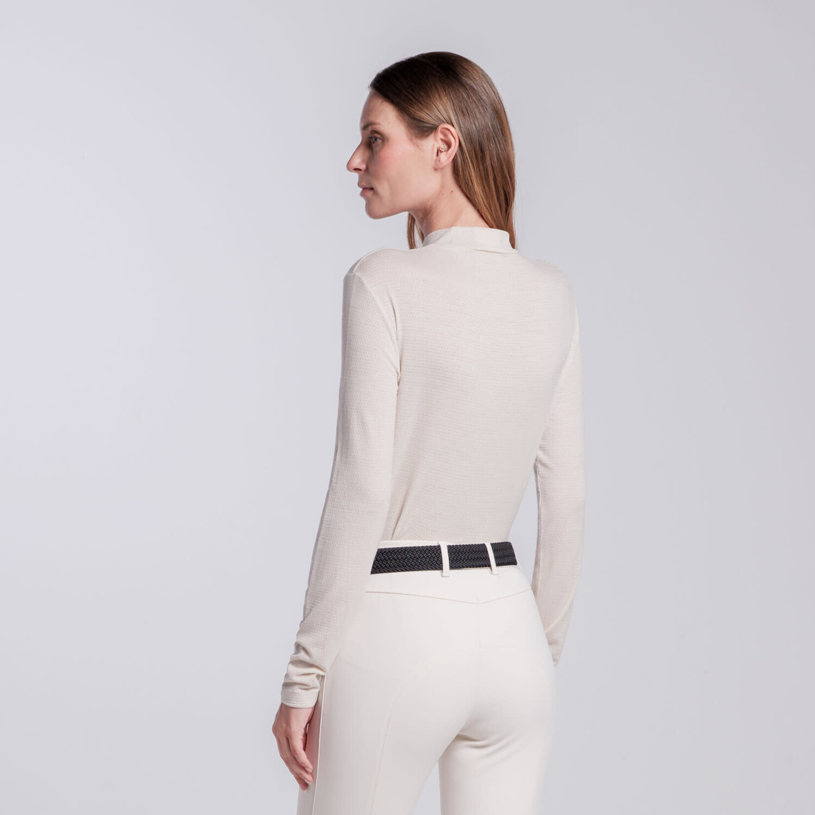 Cavalleria Toscana TSD089 Cavalleria Toscana Women's Long Sleeve Tech Wool L/S Performance Shirt