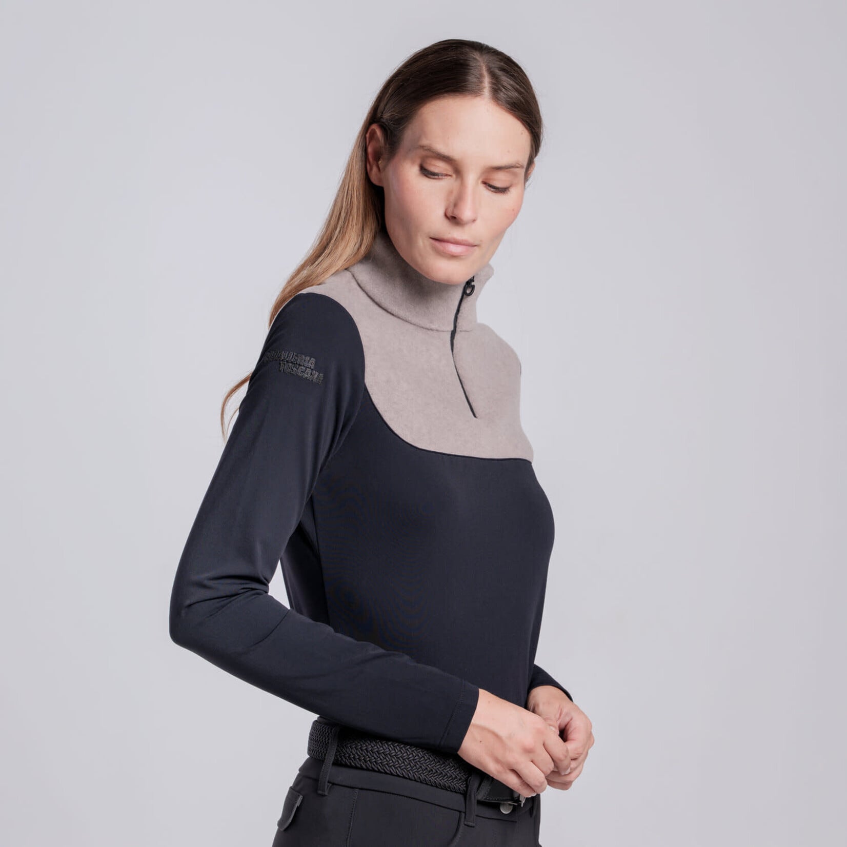 Cavalleria Toscana POD407 Cavalleria Toscana Women's Jersey w/ Fleece Insert Training Polo