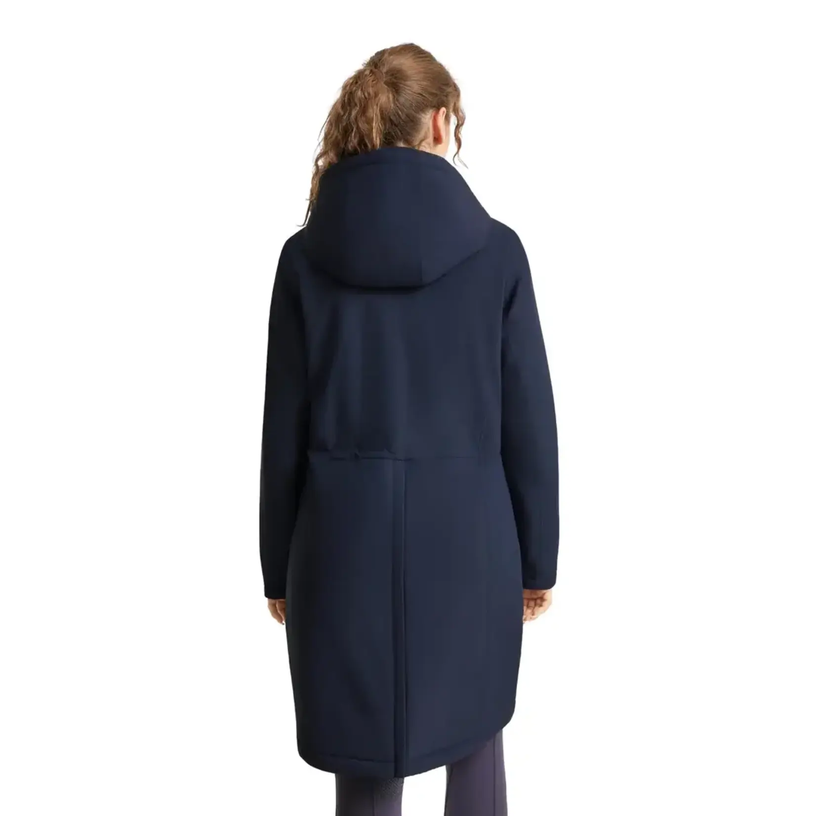 B-Vertigo B Vertigo Astoria Womens Heated Long Riding Jacket with Rechargeable Battery Pack Included, USB-A, USB-C, and Micro USB Port-Ready (USB not included)