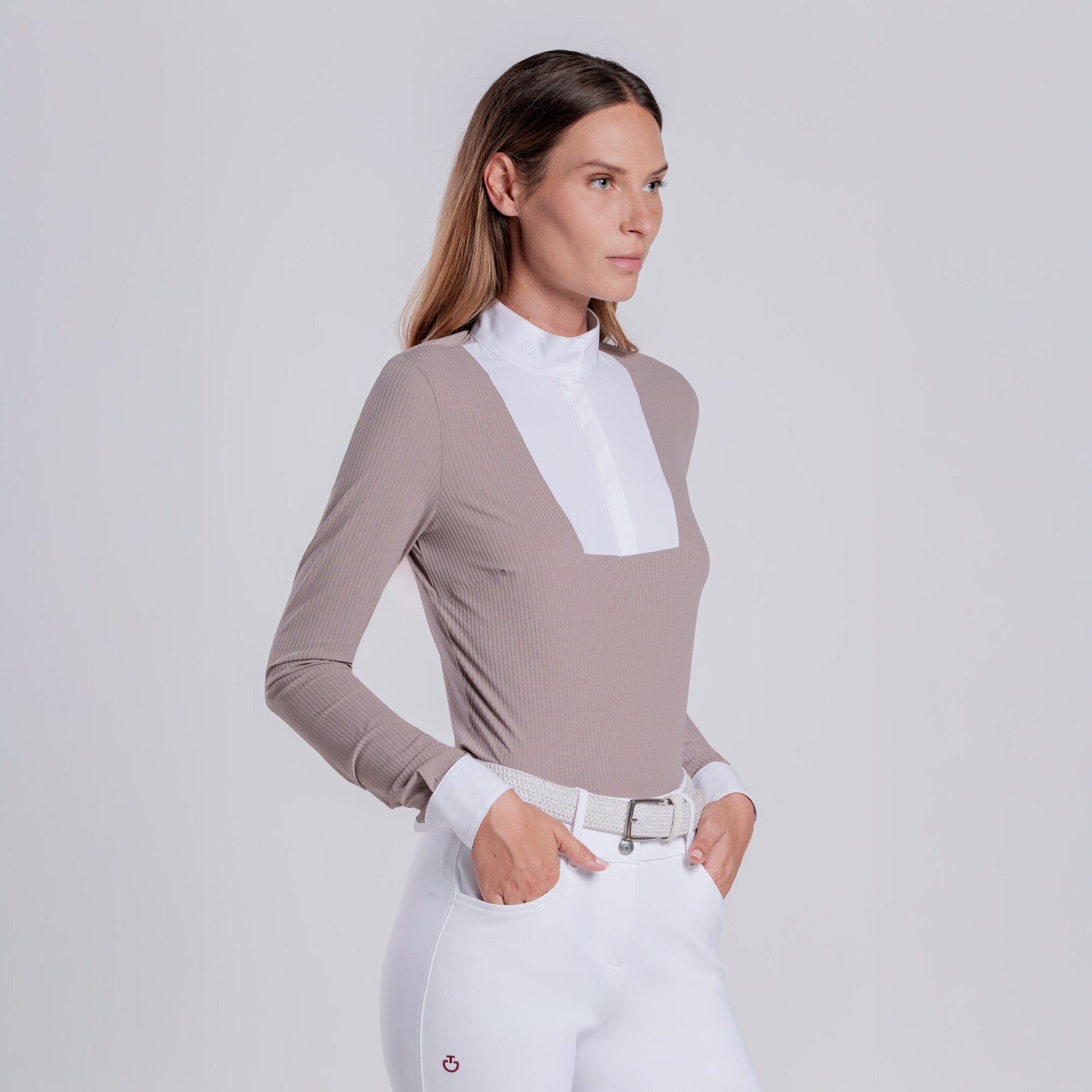 Cavalleria Toscana CAD301 Cavalleria Toscana Women's L/S with Bib Competition Shirt