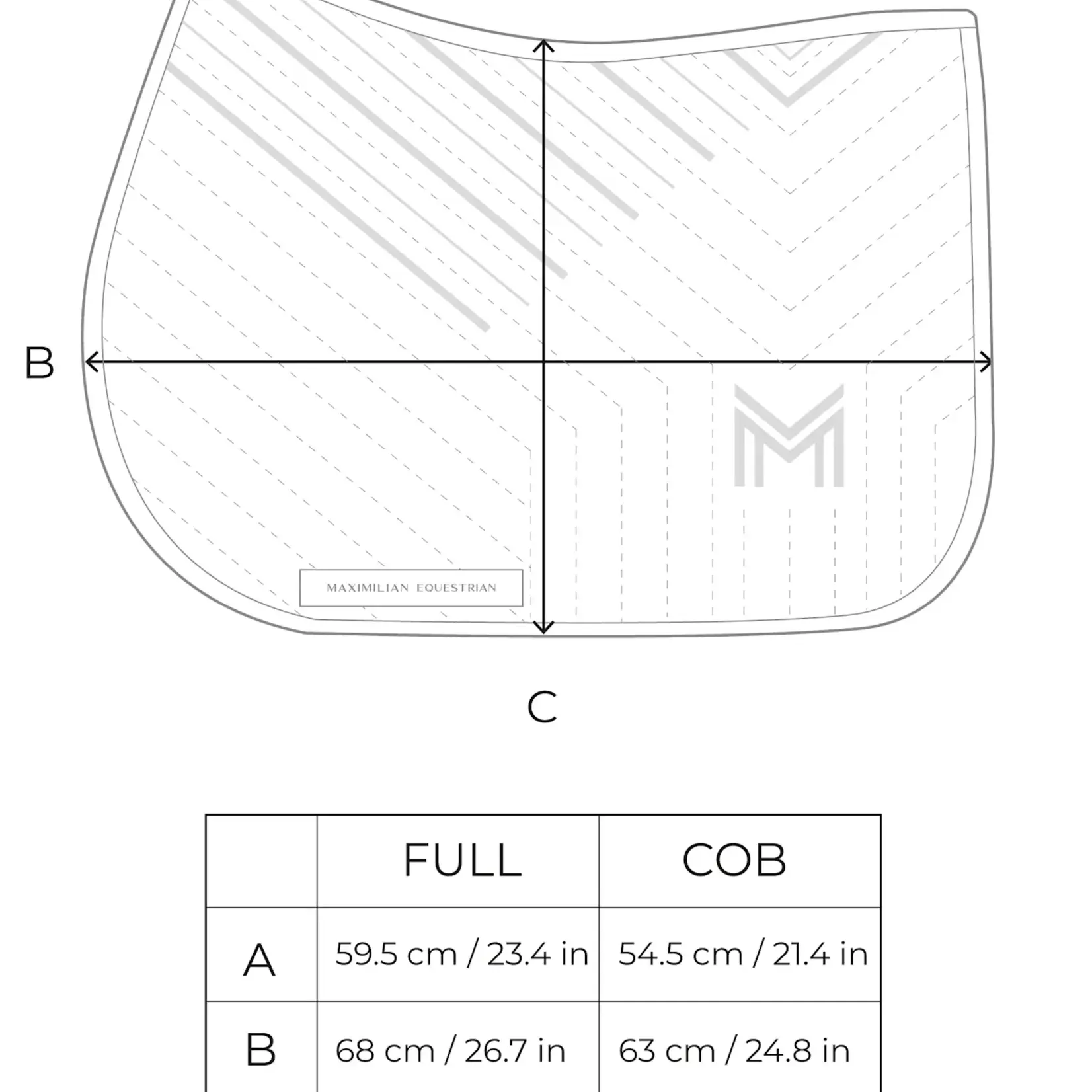 Maximilian Maximilian Herringbone Jumping Saddle Pad