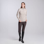 Cavalleria Toscana MAD163 Cavalleria Toscana Pure Merino Wool Half Zip Turtleneck Sweater