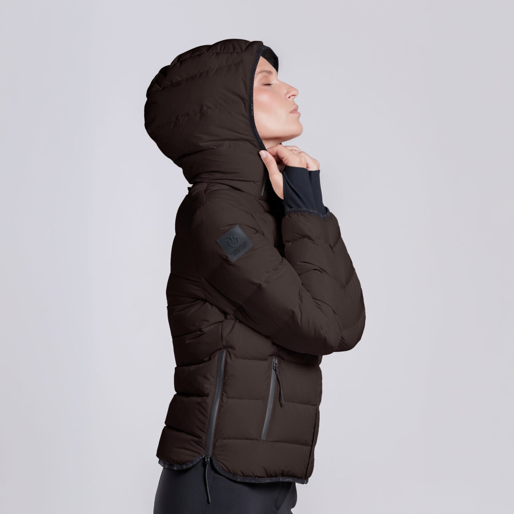 Cavalleria Toscana GID329 Cavalleria Toscana Hooded Down Jacket