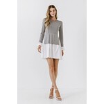 English Grey Sweater Dress