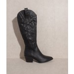 Naomi Black Cowgirl Boots