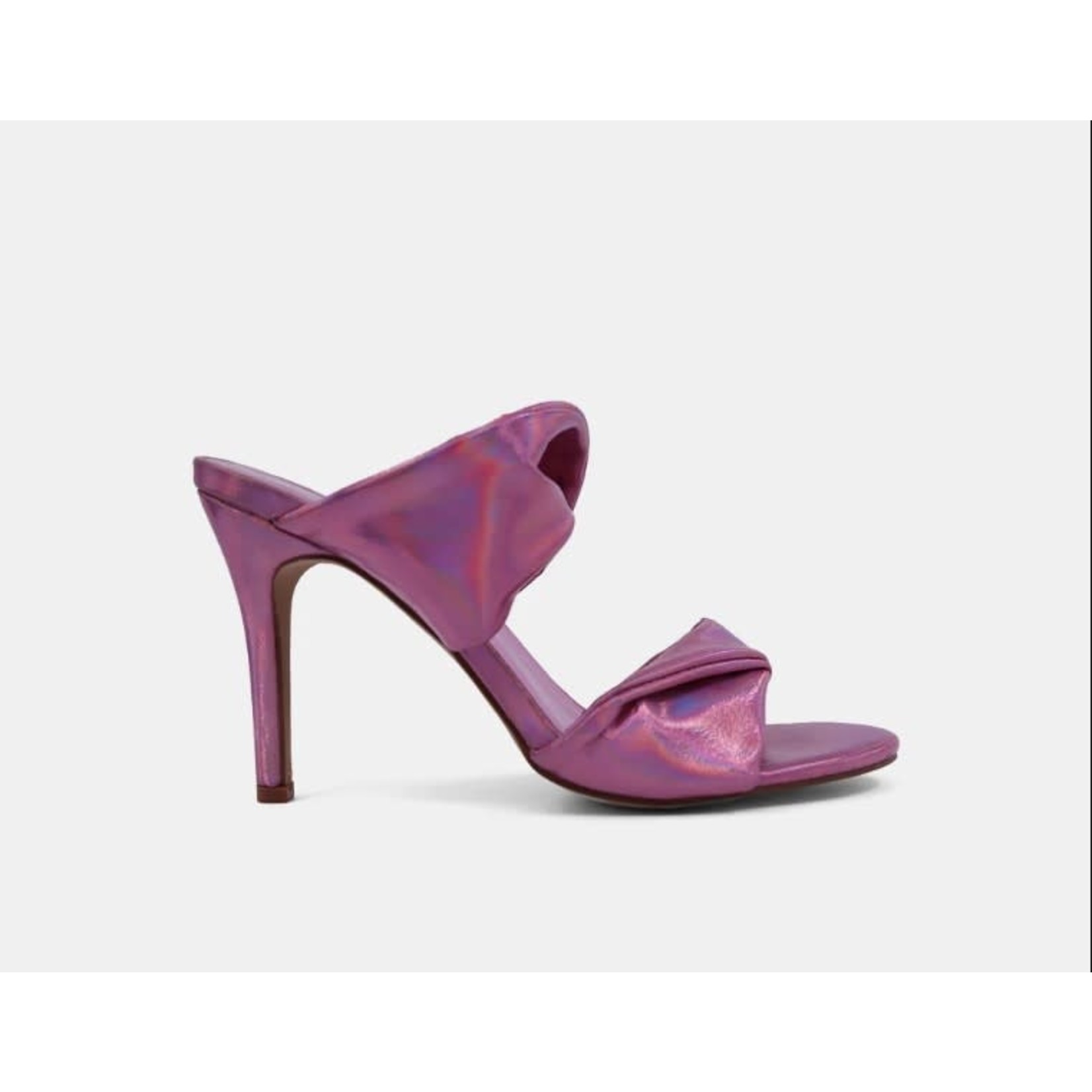 Dazzling Rhinestone Twist Front Pointed Toe PVC High Heel Pumps - Pink –  Trendy & Unique