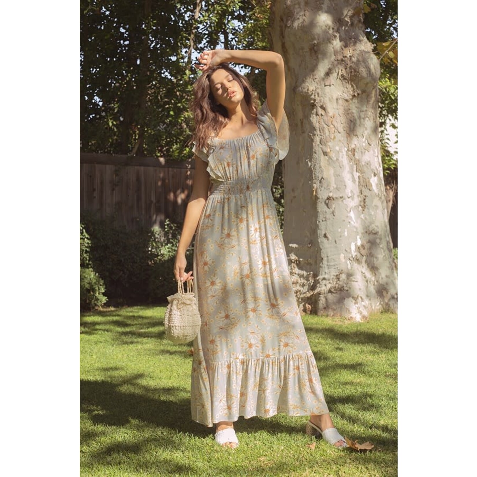 the cate floral maxi dress