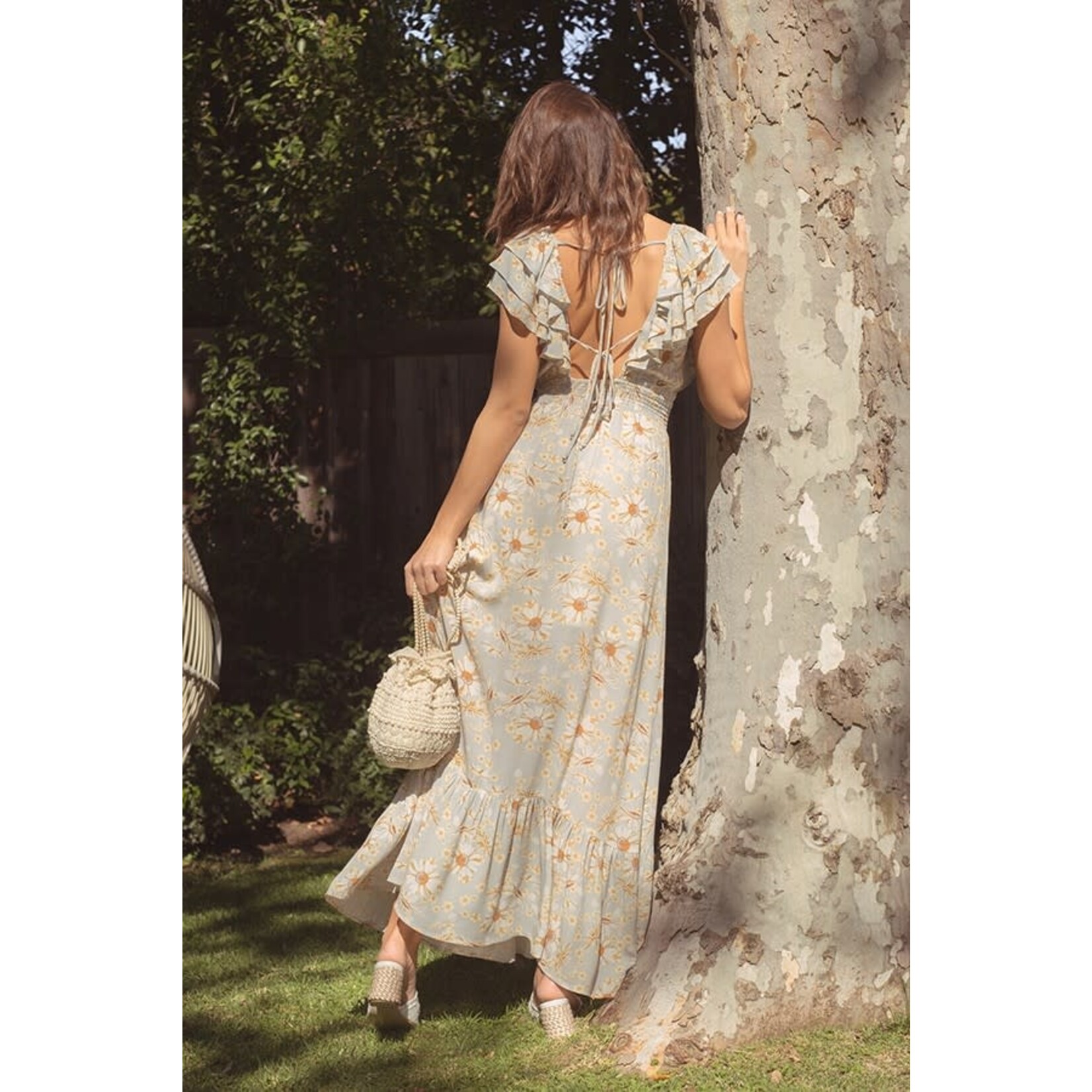 the cate floral maxi dress