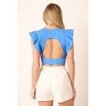 Summer Sky Blue Crop Top