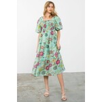 Selena Floral Midi Dress