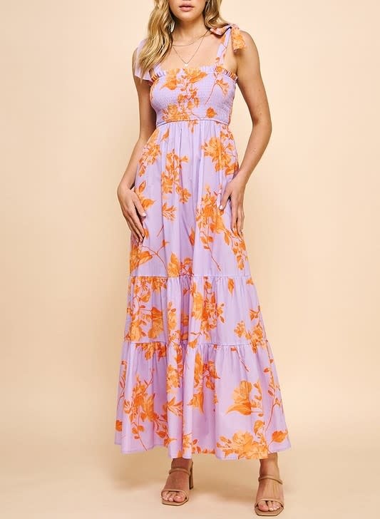 chinese dress ladies Love Song Smocked Maxi Dress main image 1