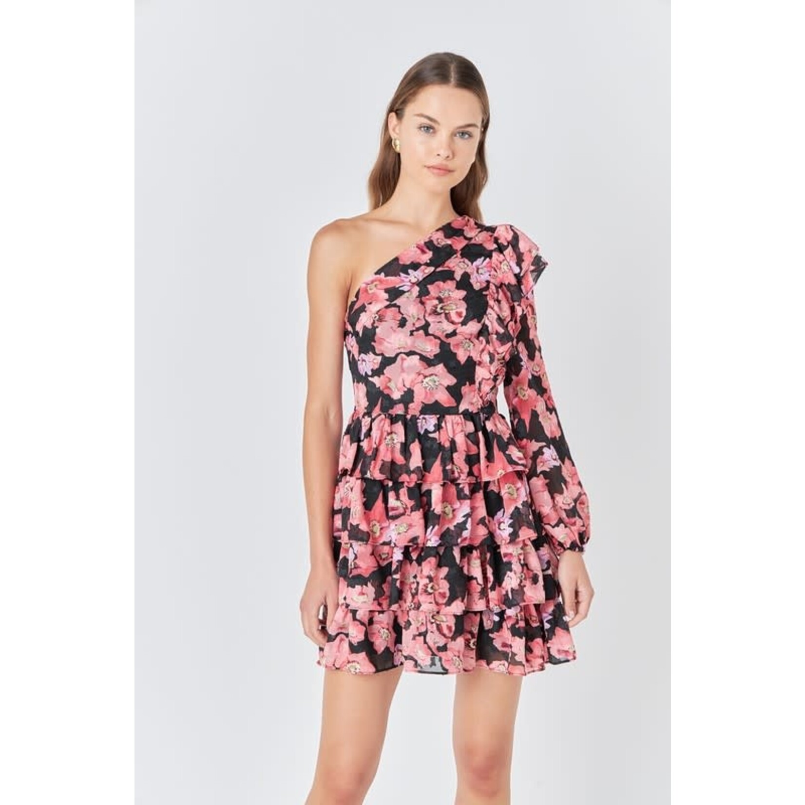 Beauty Queen One Shoulder Dress