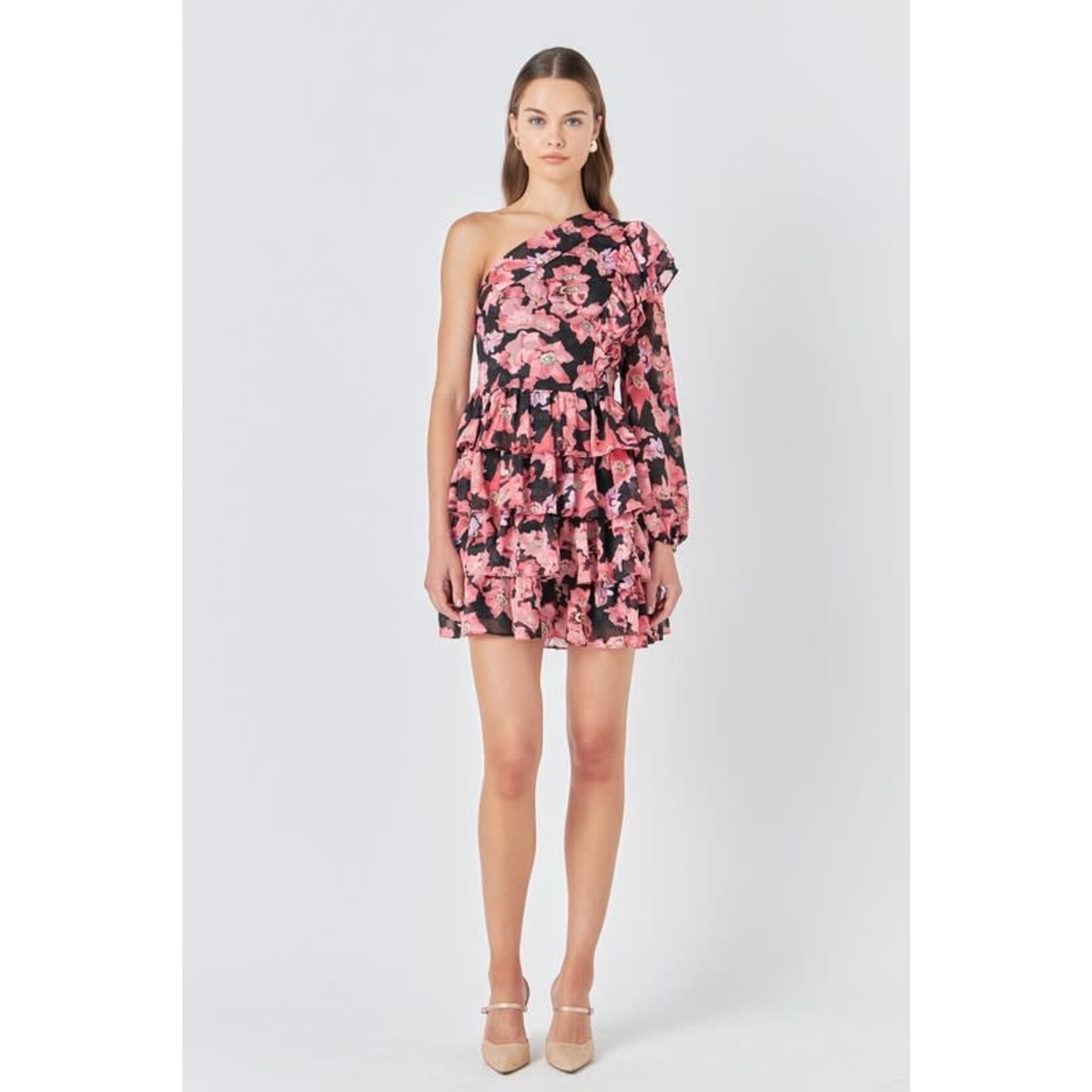 Beauty Queen One Shoulder Dress