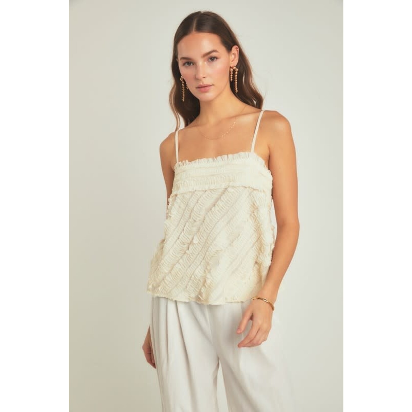 Cori Ruffle Detail Top By Endless Rose