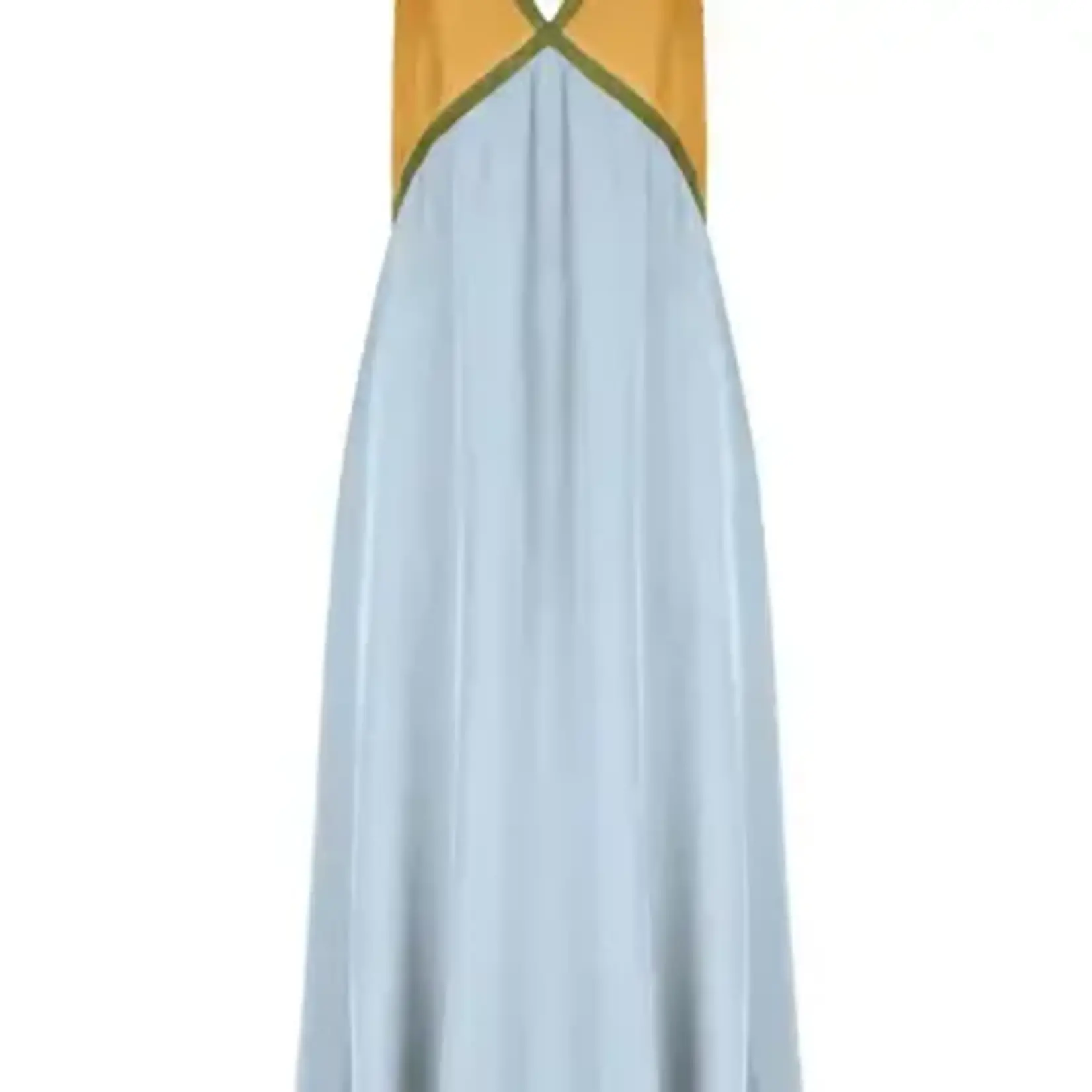 Elenore Blue and Gold Dress