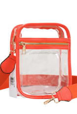 Clear Bag - Vertical Orange