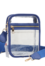 Clear Bag - Vertical Blue