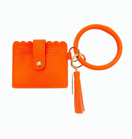 Orange Wallet With Keyring