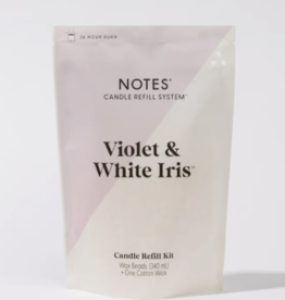 Violet & White Iris Candle Refill Kit