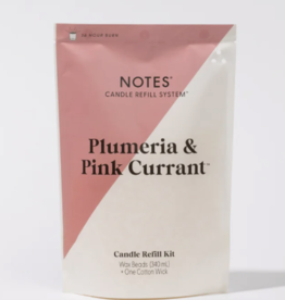 Plumeria & Pink Currant Candle Refill Kit