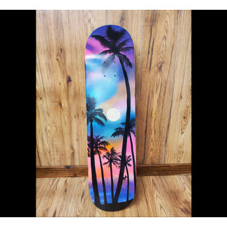 CCC - Custom Skateboard Deck 8" - Tropical Palms