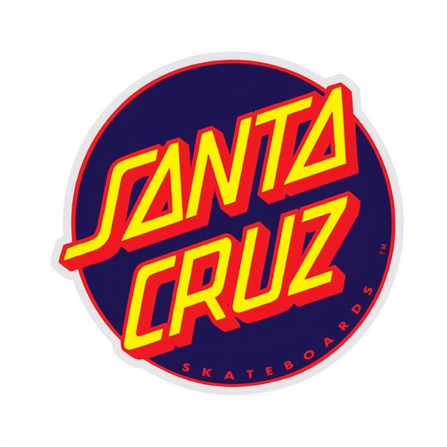 Santa Cruz Santa Cruz - Sticker Navy/Red Dot 3"