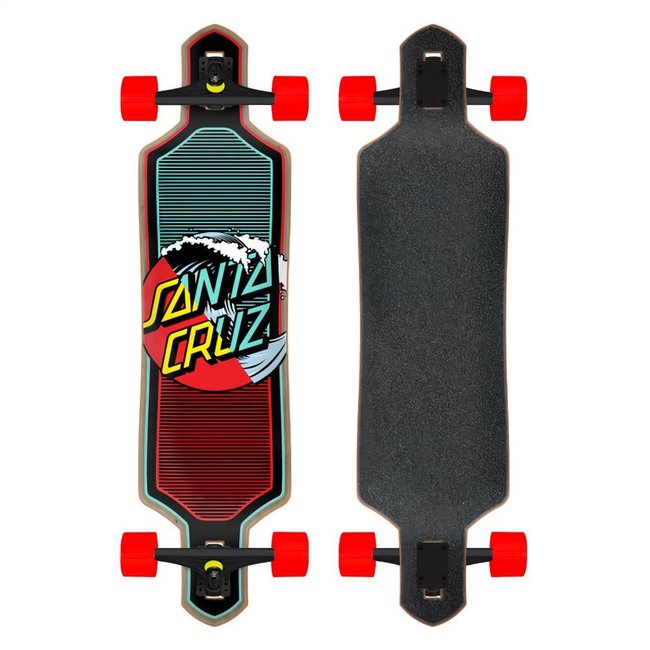 Santa Cruz Santa Cruz - Drop Through Longboard Wave Dot Splice - 9 x 36"