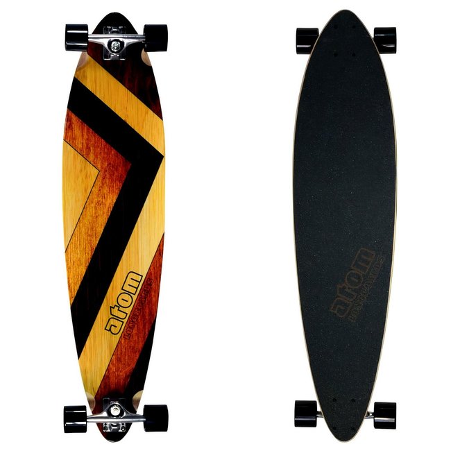 Atom Atom - Pin-Tail Longboard Woody - 39"