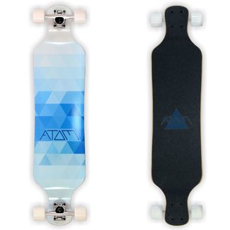 Atom Atom - Drop Deck Longboard Blue Triangles - 39"