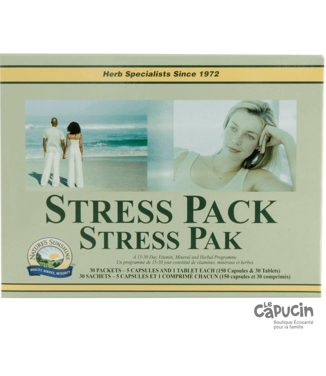 Stress Pack | 30 Packets of 5 Caps + 1 Tablets | 15 days