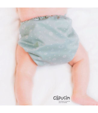 La Petite Ourse LPO Newborn Pocket Diaper snaps | LITTLE WONDER | 7-15 Lb