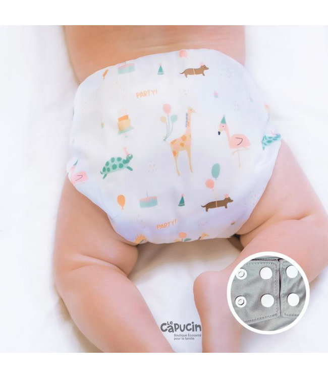 LPO Pocket diaper snaps | BIRTHDAY | 10-35 Lbs