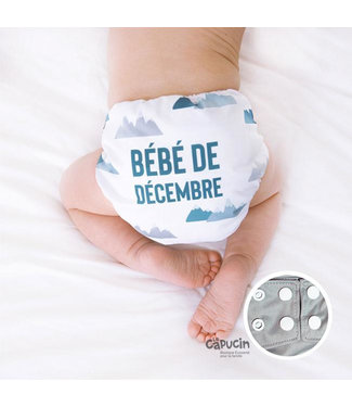 La Petite Ourse LPO Pocket diaper snaps | DECEMBER BABY | 10-35 lb
