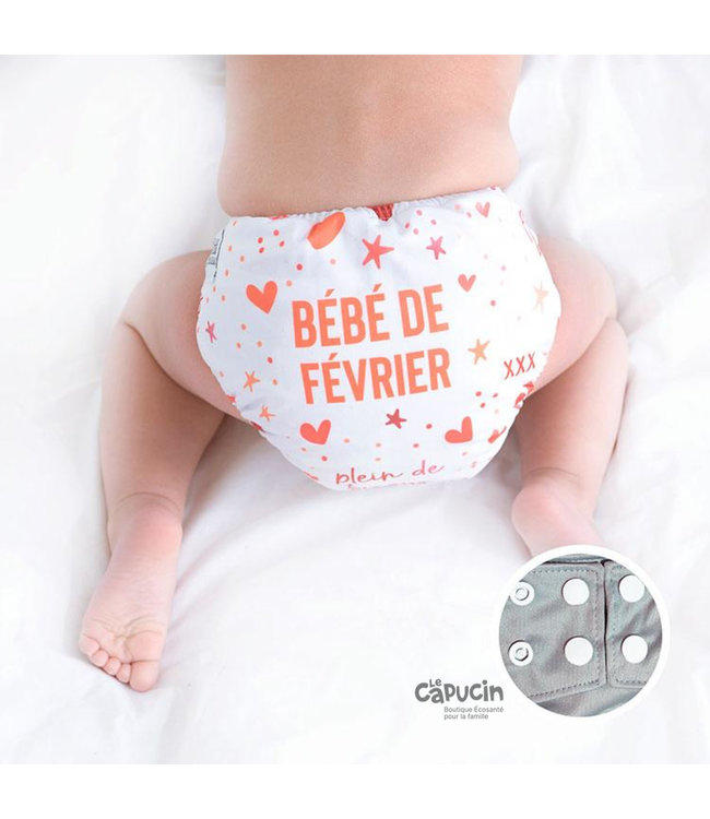 LPO Pocket diaper snaps | FEBRUARY BABY | 10-35 lb