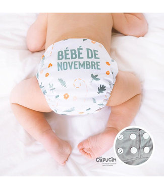 La Petite Ourse LPO Pocket diaper snaps | NOVEMBER BABY | 10-35 Lbs