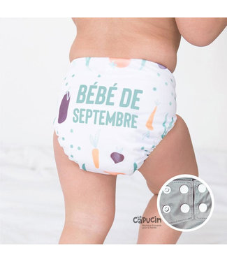 La Petite Ourse Couche à  poche LPO snaps | BÉBÉ DE SEPTEMBRE | 10-35 Lbs