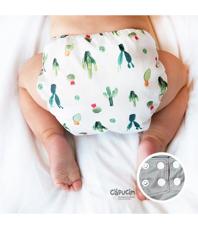 LPO Pocket diaper snaps | CACTUS | 10-35 Lb