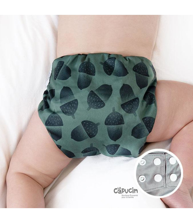 La Petite Ourse LPO Pocket diaper snaps | GUST OF WALNUTS | 10-35 Lb