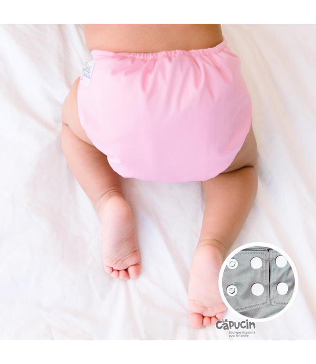 LPO Pocket diaper snaps | BABY PINK | 10-35 Lb