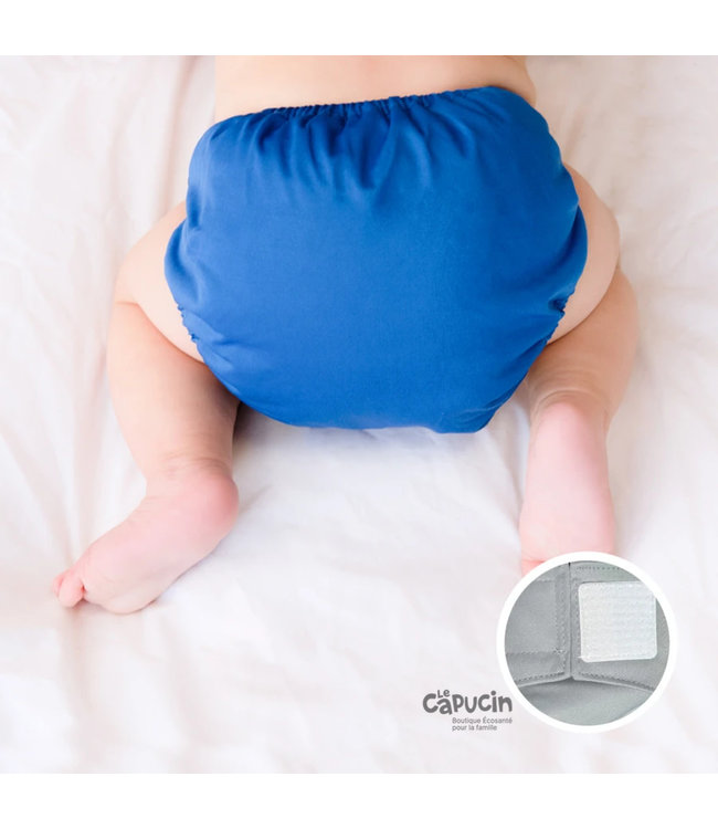 La Petite Ourse LPO Pocket Diaper | Velcro | Royal blue | 10-35 Lb