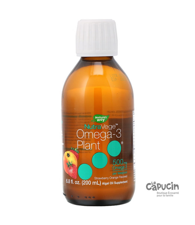 NutraVege | Omega-3 Plant | Strawberry Orange | 200 ml