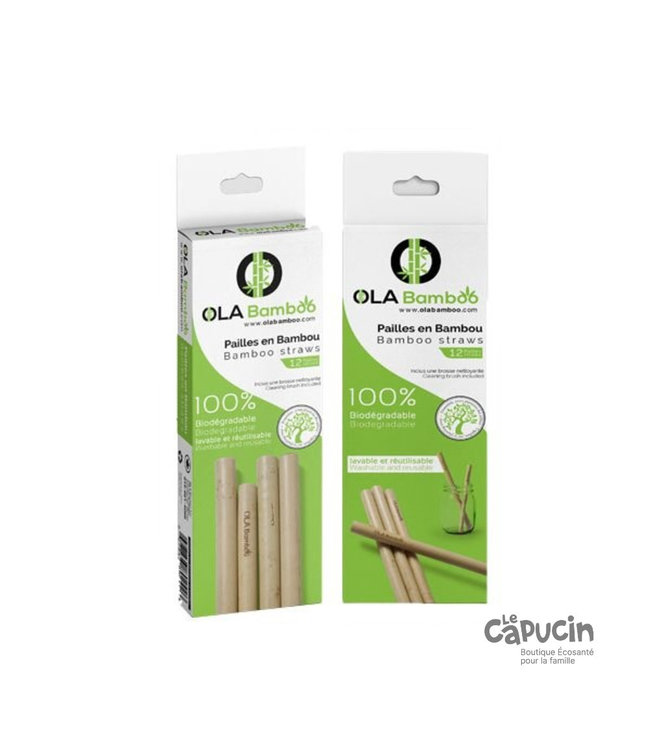 Pailles en bambou - Choisissez le format